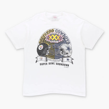 Vintage 1996 Super Bowl XXX Steelers vs. Cowboys Single Stitch T-Shirt (XL)