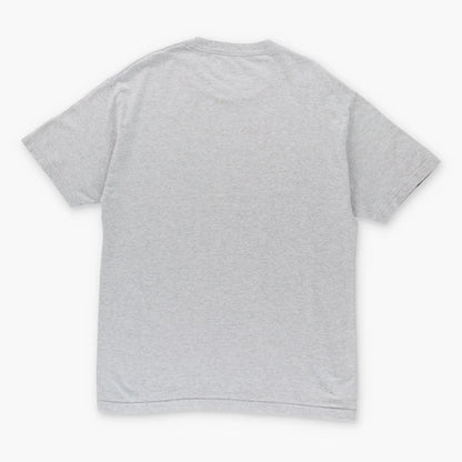 Vintage NIKE Large Swoosh Logo Grey & Black Classic Tee (L)