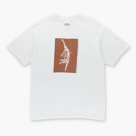 Vintage ISADORA DUNCAN 'Mary Sano Studios' Dancer White T-Shirt (L-XL)