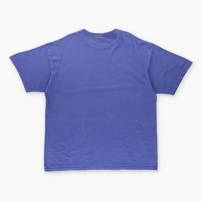 90's Vintage NIKE Basketball Spell Out USA Made Navy Tee (XL)