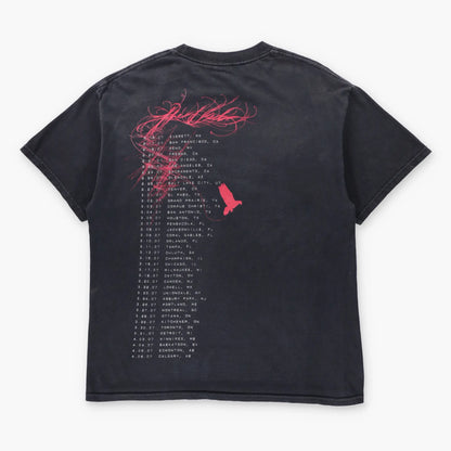 Vintage THE USED Concert Double Sided Black Emo Band Merch Tee (M)