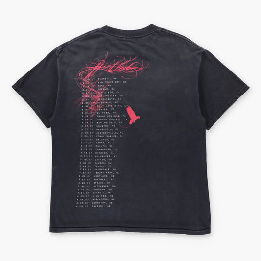 Vintage THE USED Concert Double Sided Black Emo Band Merch Tee (M)
