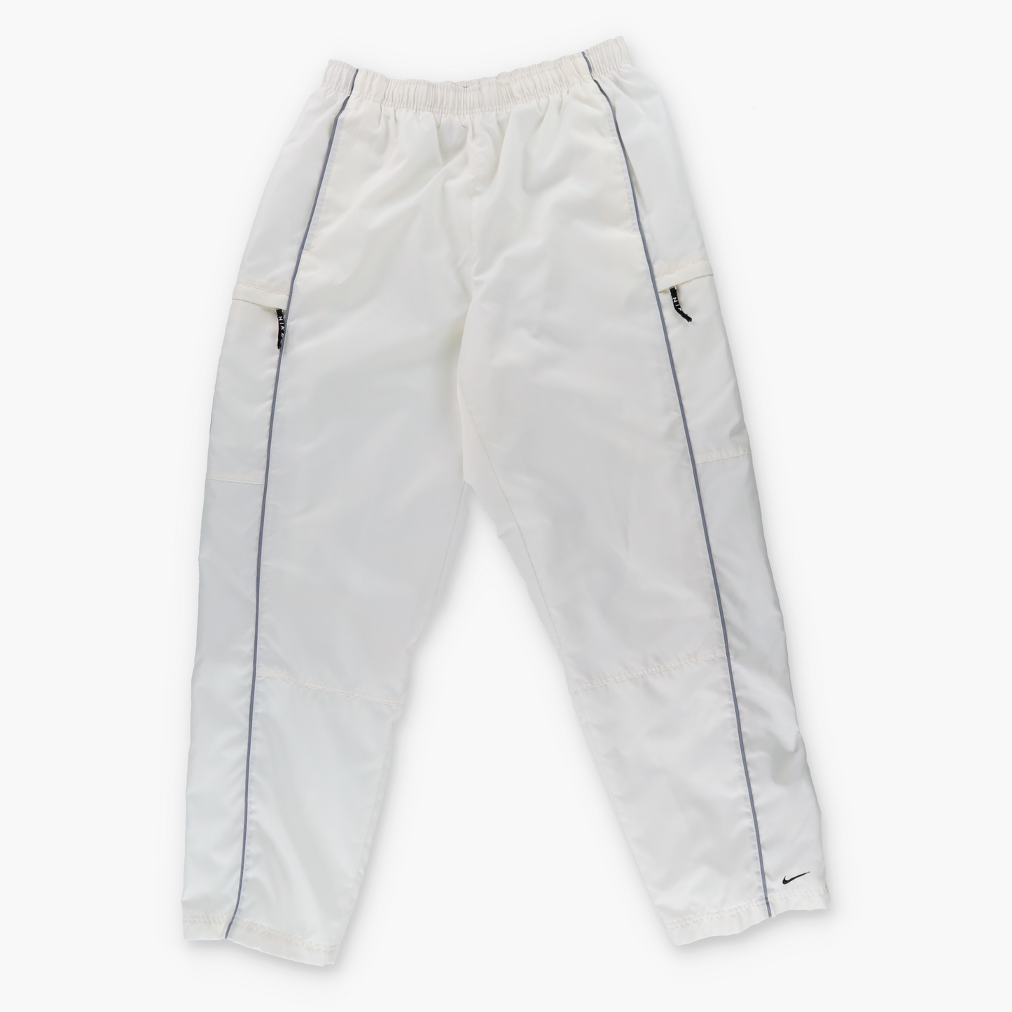 Vintage NIKE Embroidered Swoosh Logo White Trackpants *Aubs Vintage Sole Melbourne