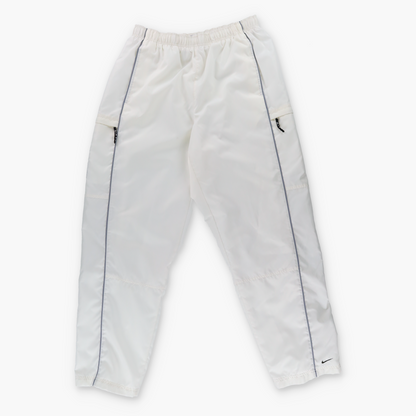 Vintage NIKE Embroidered Swoosh Logo White Trackpants *Aubs Vintage Sole Melbourne