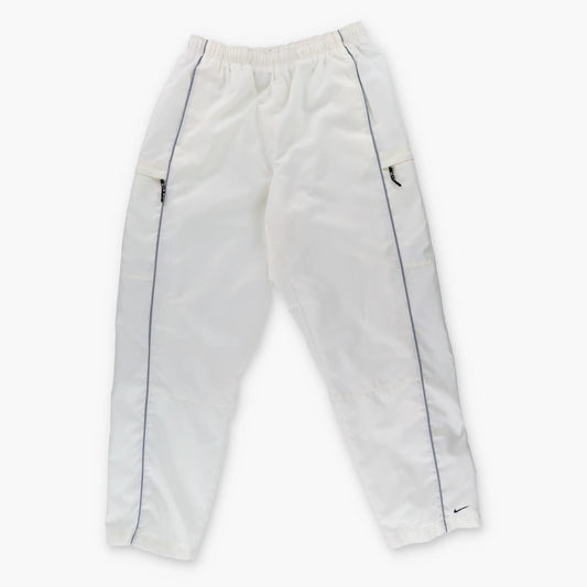 Vintage NIKE Embroidered Swoosh Logo White Trackpants *Aubs Vintage Sole Melbourne