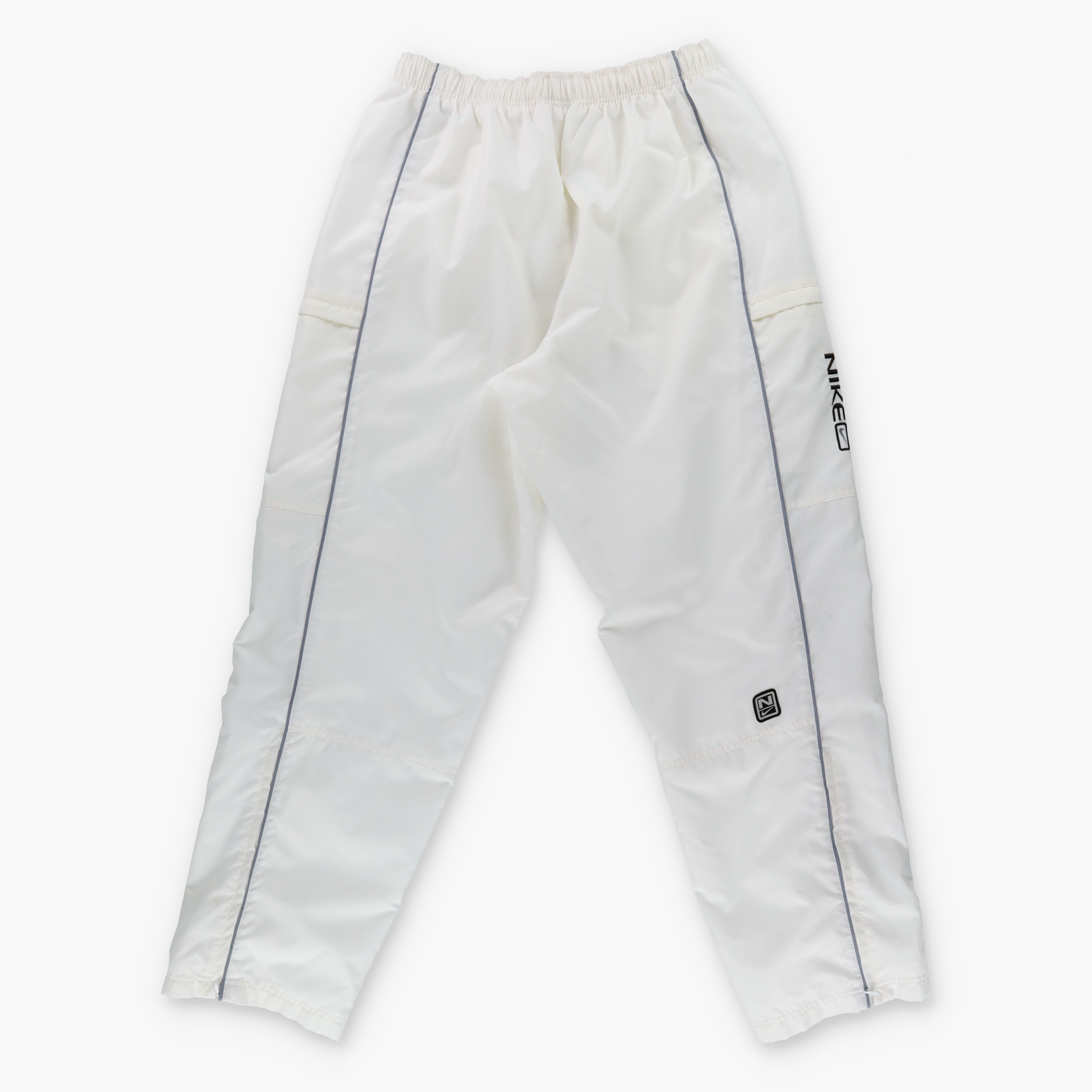 Vintage NIKE Embroidered Swoosh Logo White Trackpants *Aubs Vintage Sole Melbourne