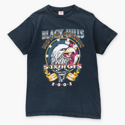 Vintage BLACK HILLS Eagle 'Motor Classic' Sturgis Motorcycle T-Shirt (M) *Aubs Vintage Sole Melbourne