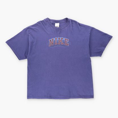 Vintage NIKE Spell Out Logo 'Established 1972' Purple T-Shirt (XXL)*Aubs Vintage Sole Melbourne
