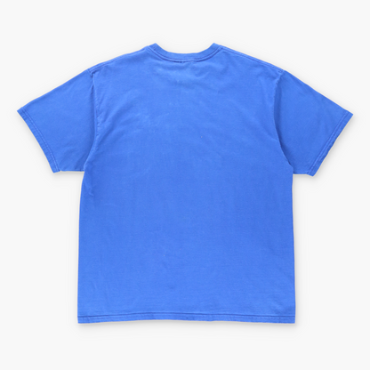 Vintage NIKE Embroidered Swoosh Cobalt Blue & White T-Shirt (L) *Aubs Vintage Sole Melbourne