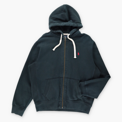 Vintage RALPH LAUREN Embroidered Red & Black Hooded Sweatshirt (XXL) *Aubs Vintage Sole Melbourne