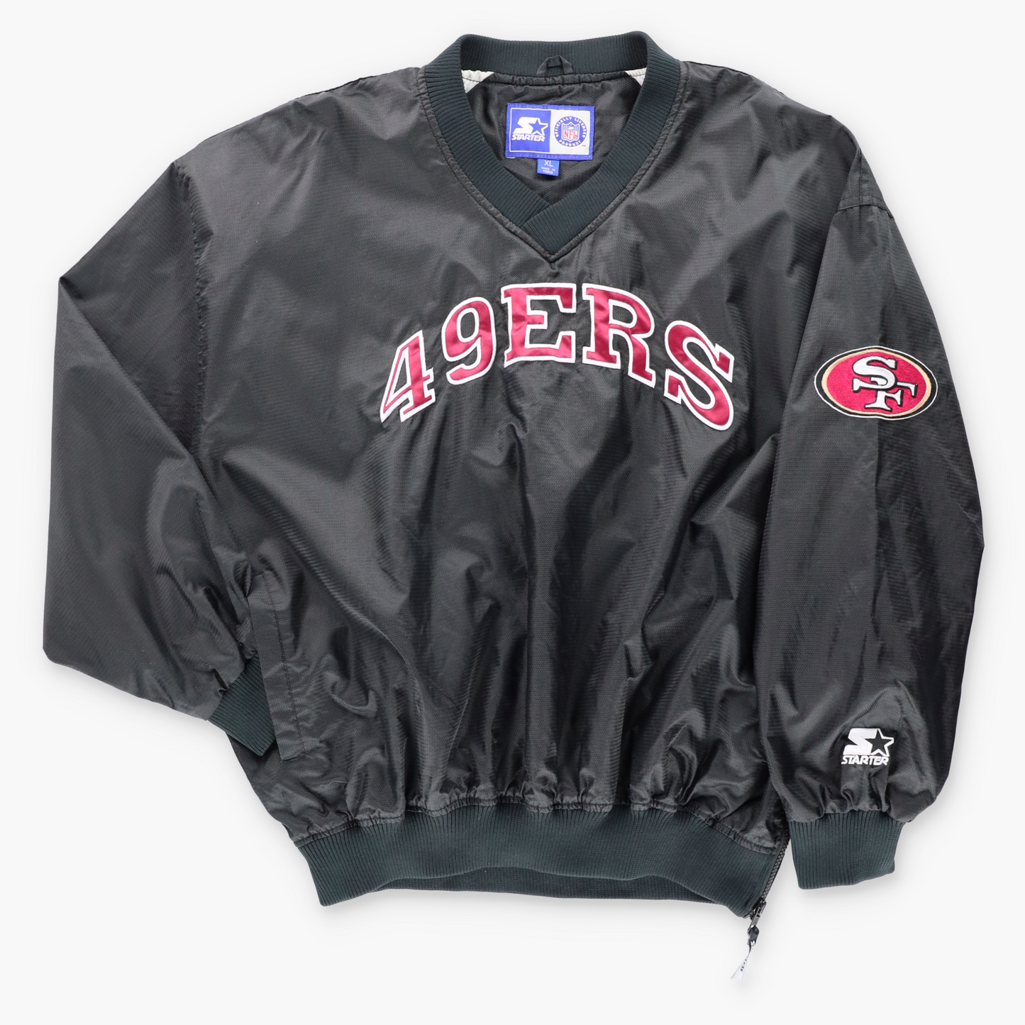 Vintage STARTER San Francisco 49ers NFL V-Neck Windbreaker Pull Over (XL-XXL) ***COCO Vintage Sole Melbourne