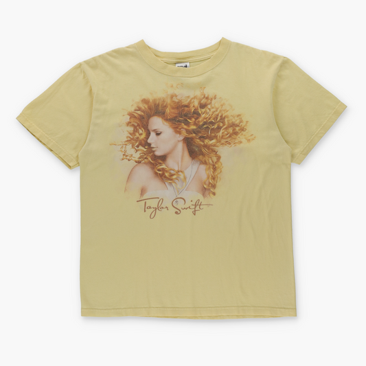 Taylor Swift 'Fearless' Tour Light Yellow ANVIL T-Shirt (M)