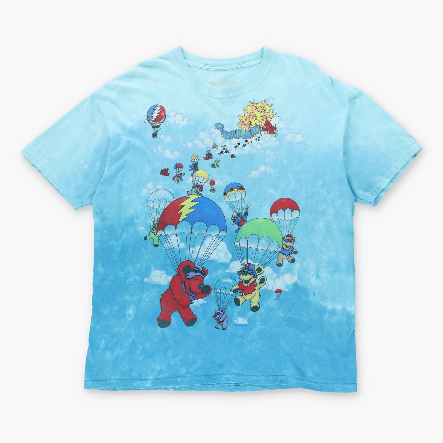Vintage GRATEFUL DEAD X LIQUID BLUE 'Songs Fill The Air' Parachute Music T-Shirt (XL)