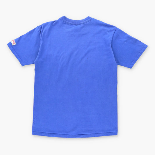 Vintage 1992 DUKE BLUE DEVILS NCAA Single Stitch Blue T-Shirt (L Tall)