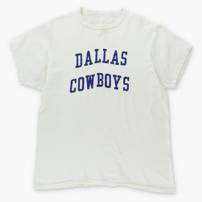 Vintage 90's DALLAS COWBOYS NFL Single Stitch Navy & White T-Shirt (XL)