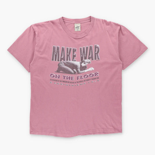Vintage 90s "Make War On The Floor" ALORE Single Stitch USA Made Praying T-Shirt (XL)
