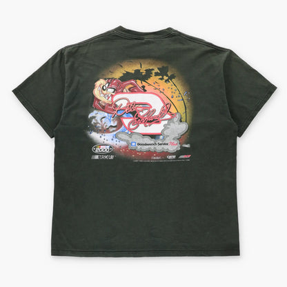 Vintage LOONEY TUNES x NASCAR Dale Earnhardt "Runnin' Like The Tasmanian Devil" Taz Black T-Shirt (XL)