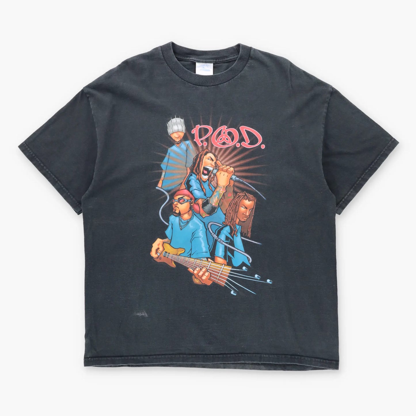 Vintage P.O.D 2002 'Satellite' Tour Y2K Skottie Young Tee (XL)
