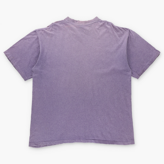 Vintage 1994 Looney Tunes x Georgetown Hoyas Light Purple College Basketball Tee USA Made (XL-XXL)