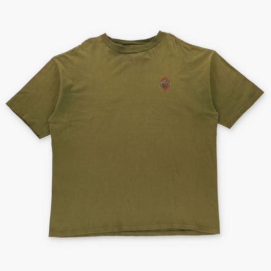 RUSTY Surfwear USA Made Single Stitch Light Brown T-Shirt (XL-XXL)