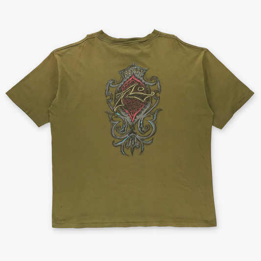 RUSTY Surfwear USA Made Single Stitch Light Brown T-Shirt (XL-XXL)