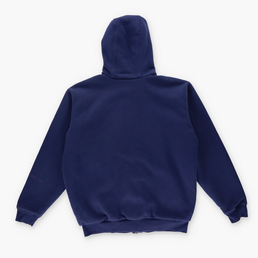CARHARTT PEPSI Embroidered Thermal Lined Navy Zip-Up Hooded Sweatshirt J149 (M)