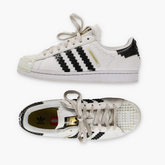 ADIDAS X LEGO Superstar Black & White Sneaker (42) *ruby Vintage Sole Melbourne