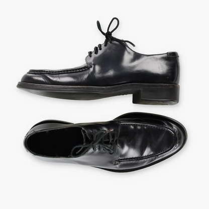 GUCCI Black Leather Oxford Derby Lace Up Dress Shoes (8.5) *ruby Vintage Sole Melbourne