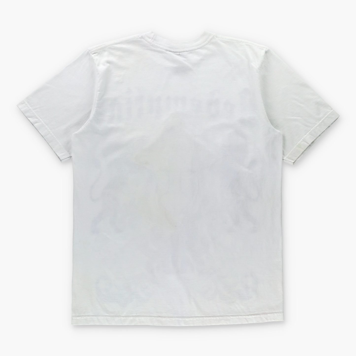 AKCESS PREMIUM Glitter "Redemption" Blue & White Y2K Foil Cross Patch Tee (M-L)