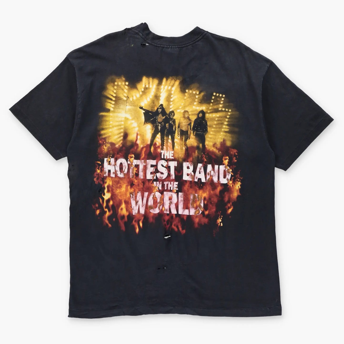 Vintage 1996-1997 KISS 'Alive Worldwide' Tour Single Stitch Distressed Band Tee (L-XL) - Vintage Sole Melbourne