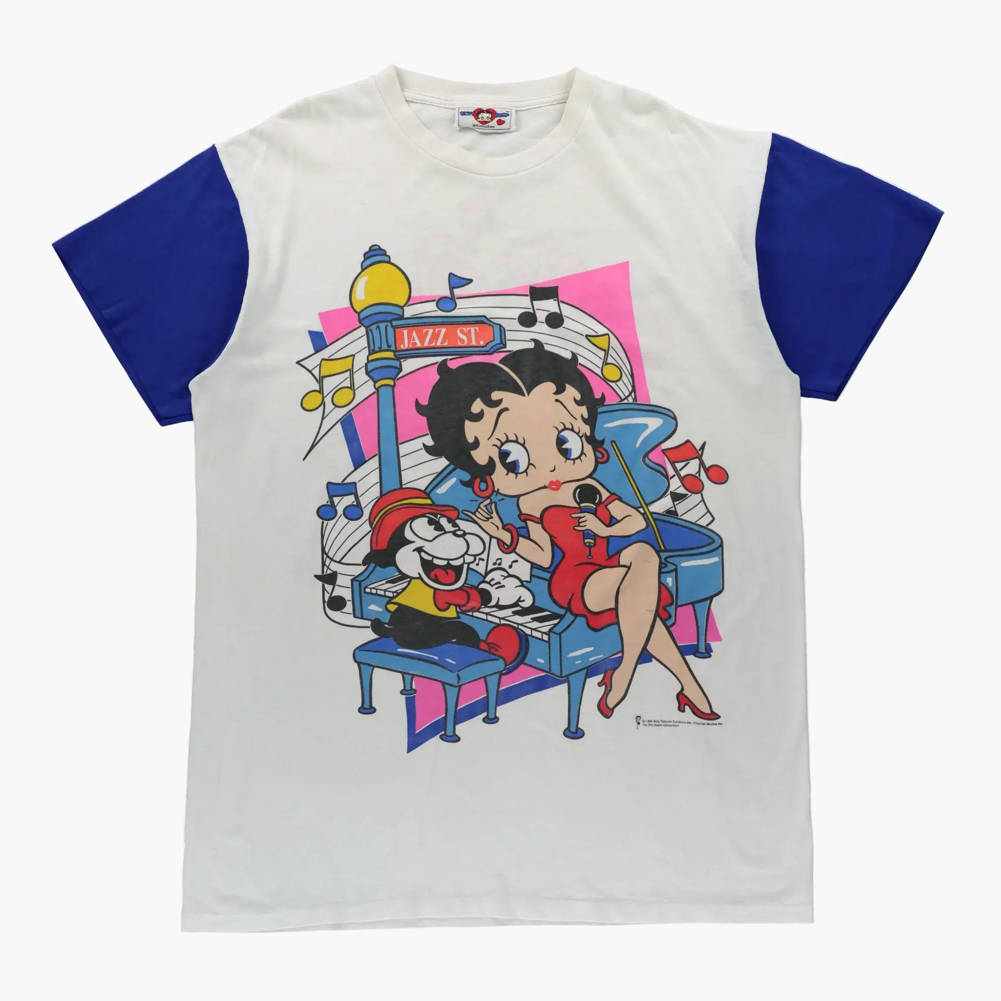 Vintage 1994 BETTY BOOP Jazz Street Single Stitch Tee USA Made (XXL TALL) - Vintage Sole Melbourne