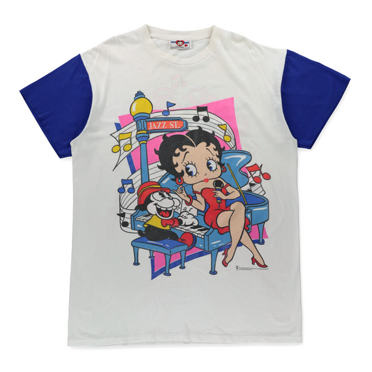 Vintage 1994 BETTY BOOP Jazz Street Single Stitch Tee USA Made (XXL TALL)