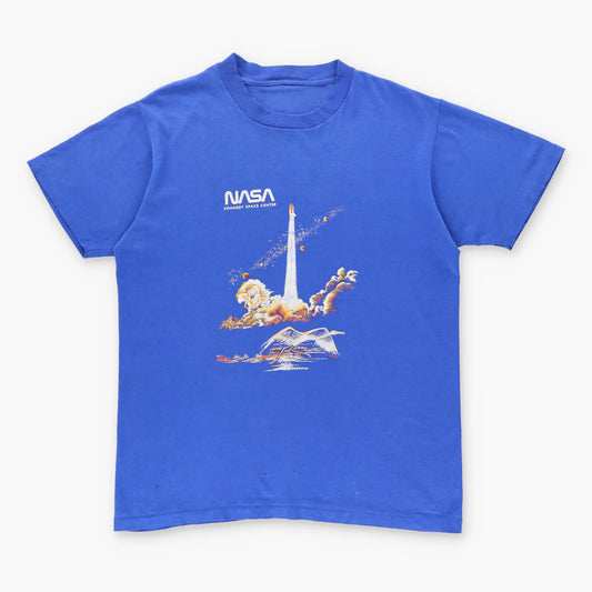 Vintage NASA KENNEDY SPACE CENTER Astronaut Single Stitch T-Shirt (XL)