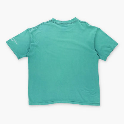 Vintage HABITAT Turtle Bubbles Single Stitch Green T-Shirt (L-XL)