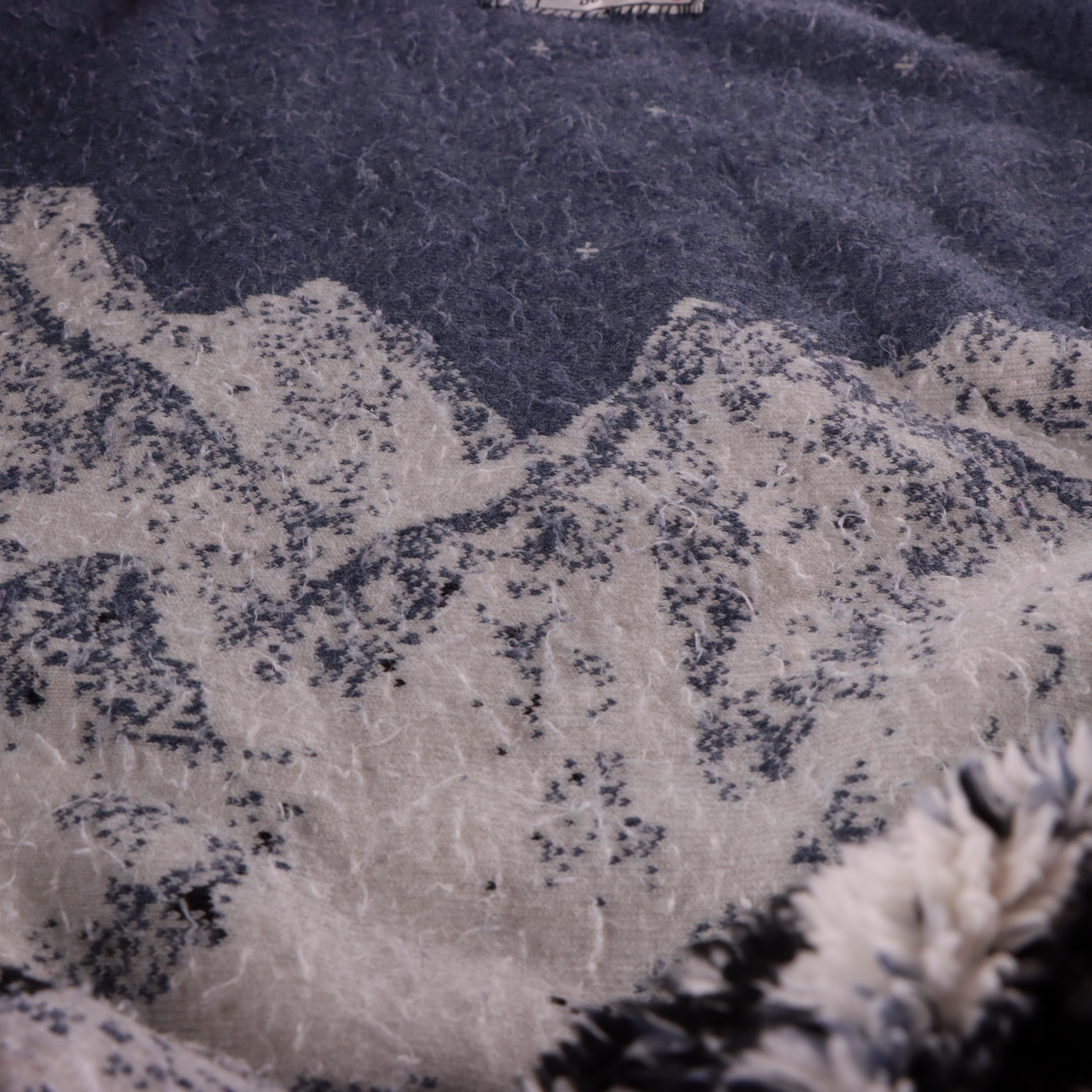 Snowy Forest & Cabin Full Zip Fleece Jacket (XL-XXL)