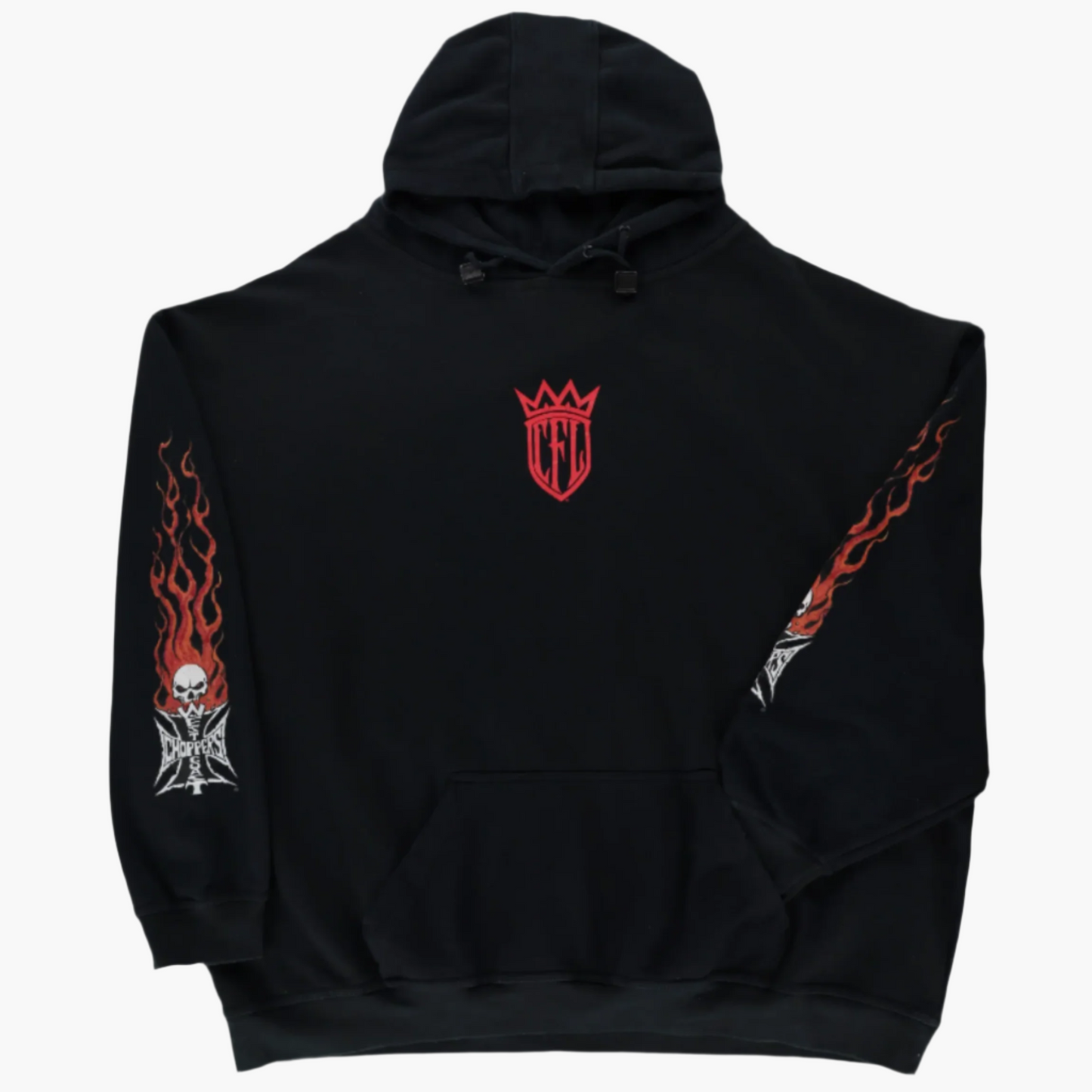 West Coast Choppers JESSE WHO Black & Red Hoodie Sweatshirt (XXL)