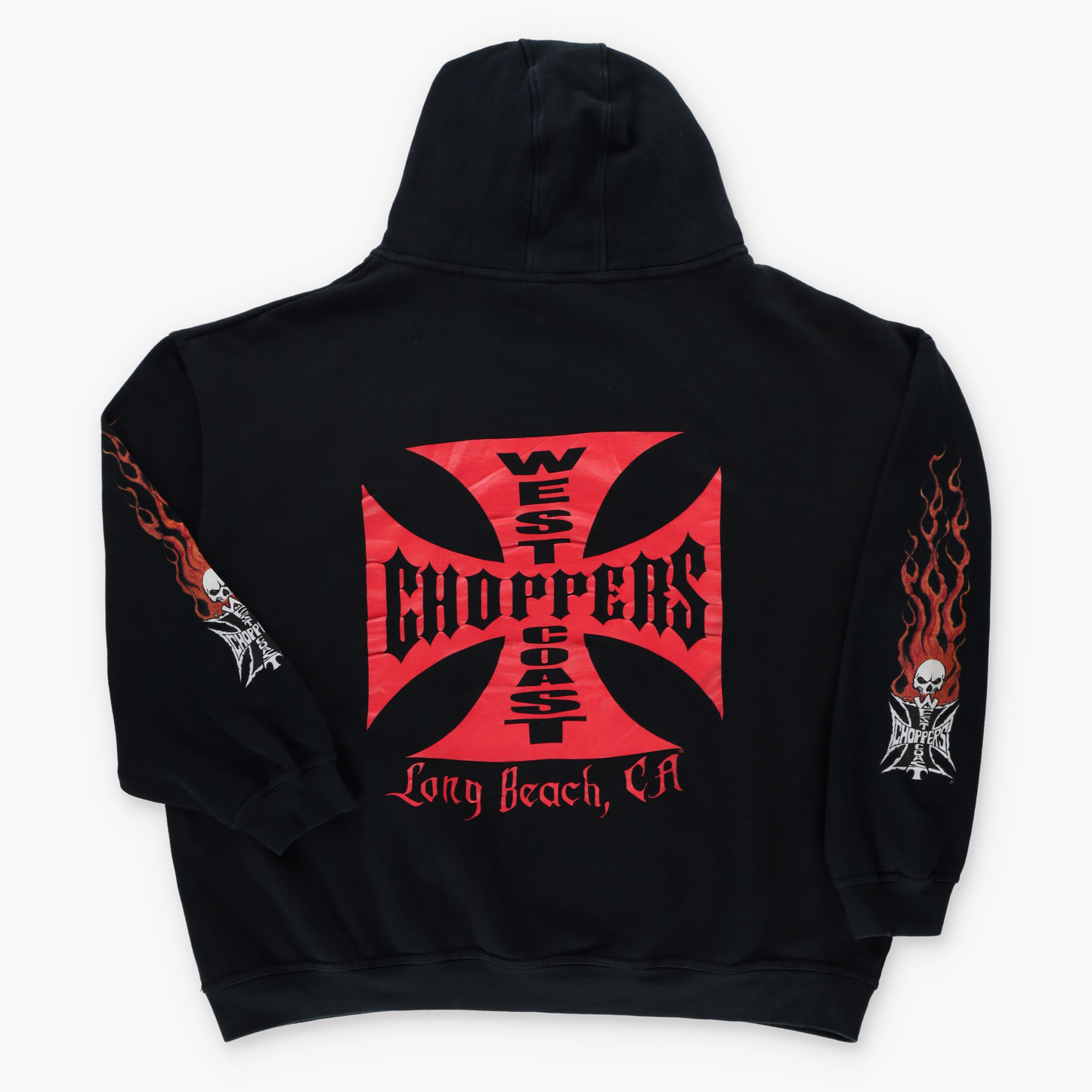 West Coast Choppers JESSE WHO Black & Red Hoodie Sweatshirt (XXL)
