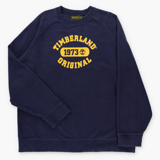 TIMBERLAND Weathergear Navy & Yellow Logo Sweatshirt (XL-XXL TALL)