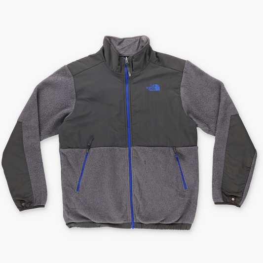 THE NORTH FACE Denali Grey & Blue Zip Up Fleece Jacket (M-L)