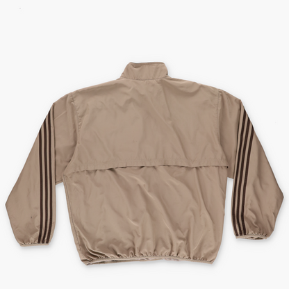 ADIDAS Two Tone Brown Vintage 1/4 Zip Windbreaker Pullover (XL)