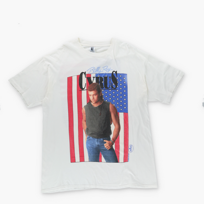 Billy Ray Cyrus 1993 'I Ain't Your Dog No More' Tour USA Flag Single Stitch T-Shirt (XL)