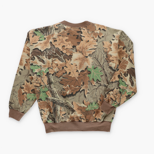 CABELA All Over Leafy Camo USA Made Hunting Sweatshirt (L)