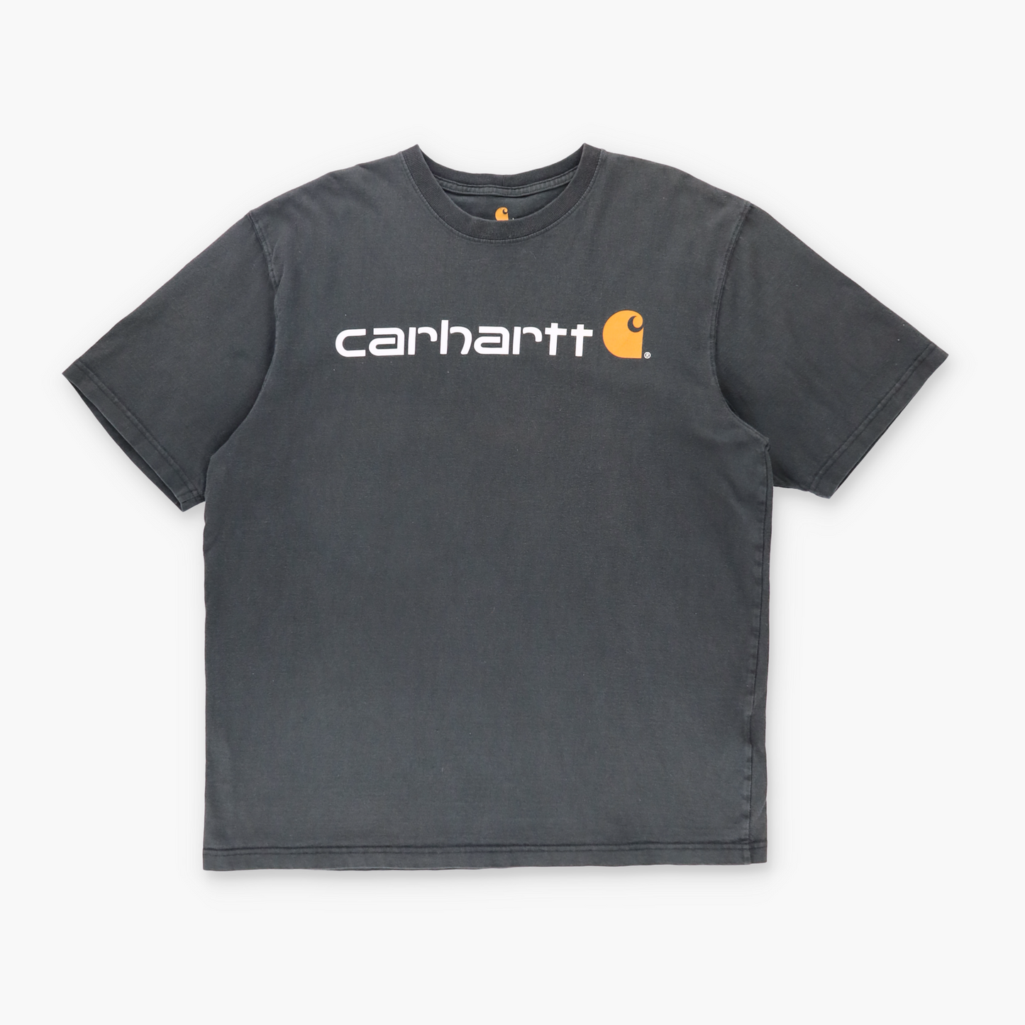 CARHARTT 'Original Fit' Faded Spell Out Logo Workwear T-Shirt (L)