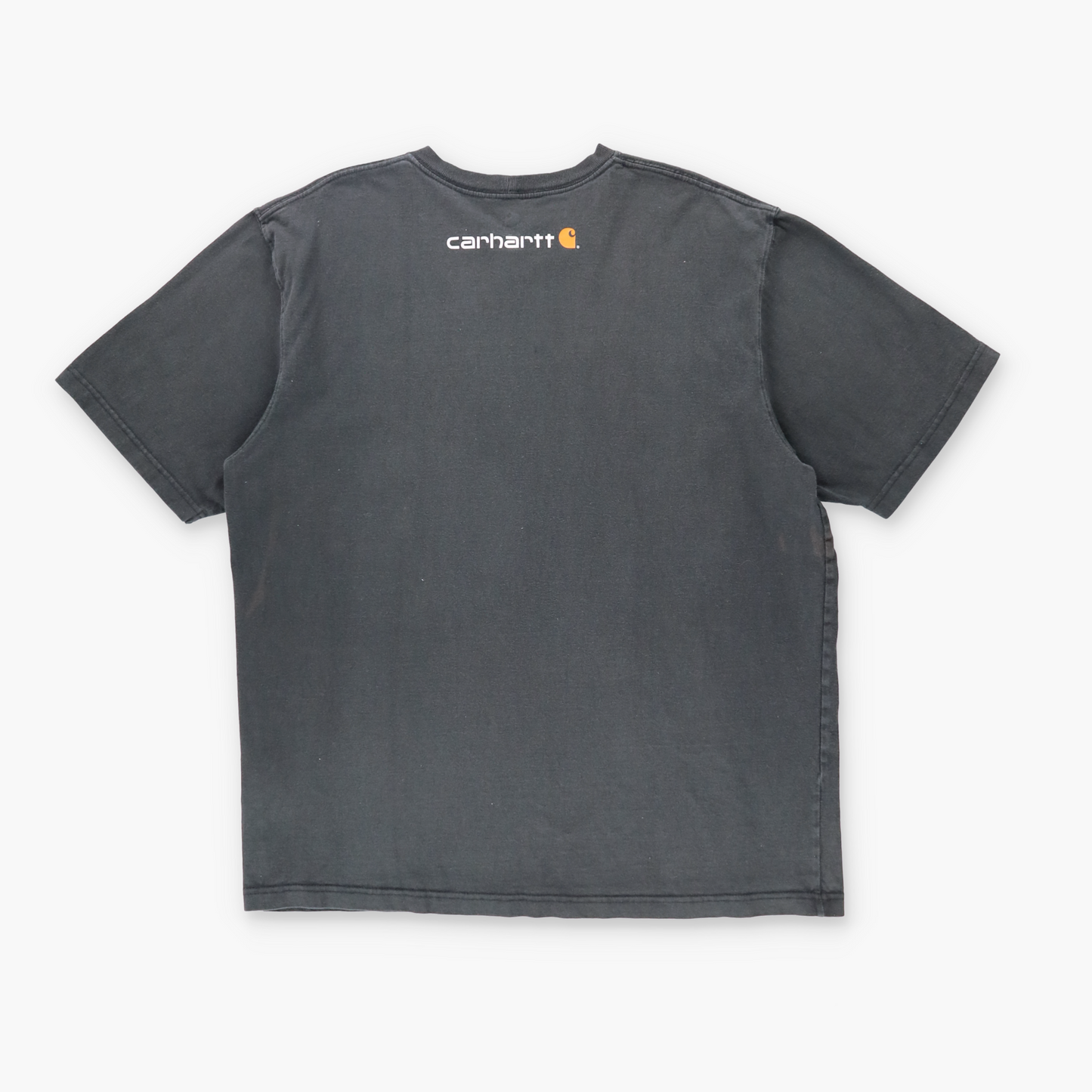 CARHARTT 'Original Fit' Faded Spell Out Logo Workwear T-Shirt (L)