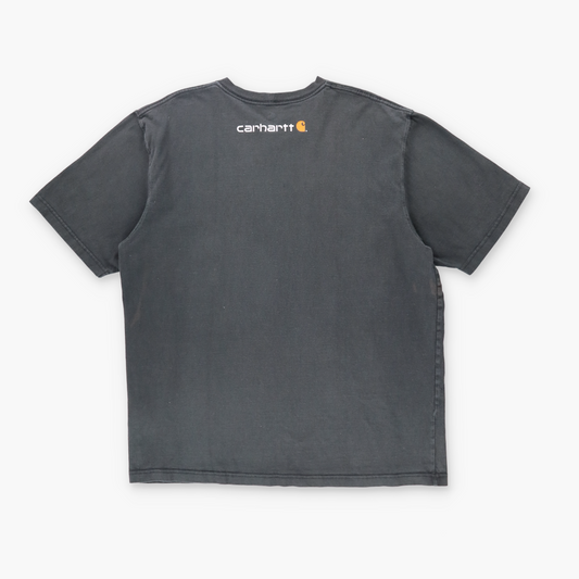 CARHARTT 'Original Fit' Faded Spell Out Logo Workwear T-Shirt (L)