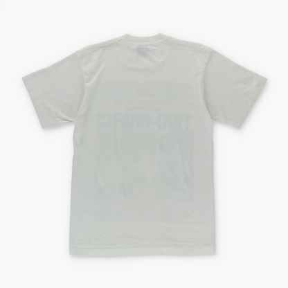 1990 DETROIT PISTONS NBA Newspaper 50/50 USA Made White T-Shirt (S)