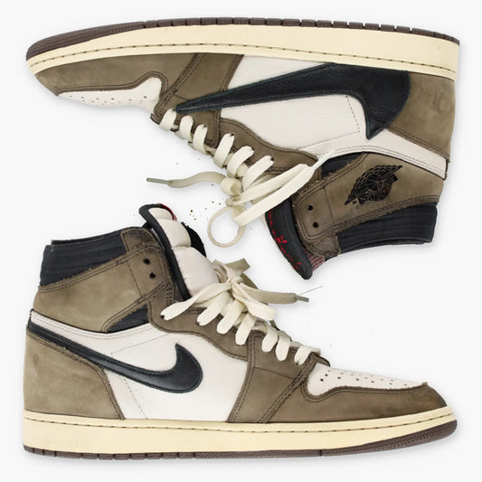 Vintage NIKE AIR 'Cactus Jack' Travis Scott Brown & White Swoosh High Top Sneaker (12)