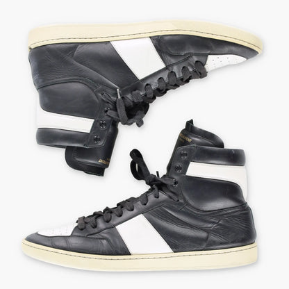SAINT LAURENT Court Classic SL/10H Italian Made High-Top Sneakers (46.5)