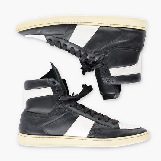 SAINT LAURENT Court Classic SL/10H Italian Made High-Top Sneakers (46.5)