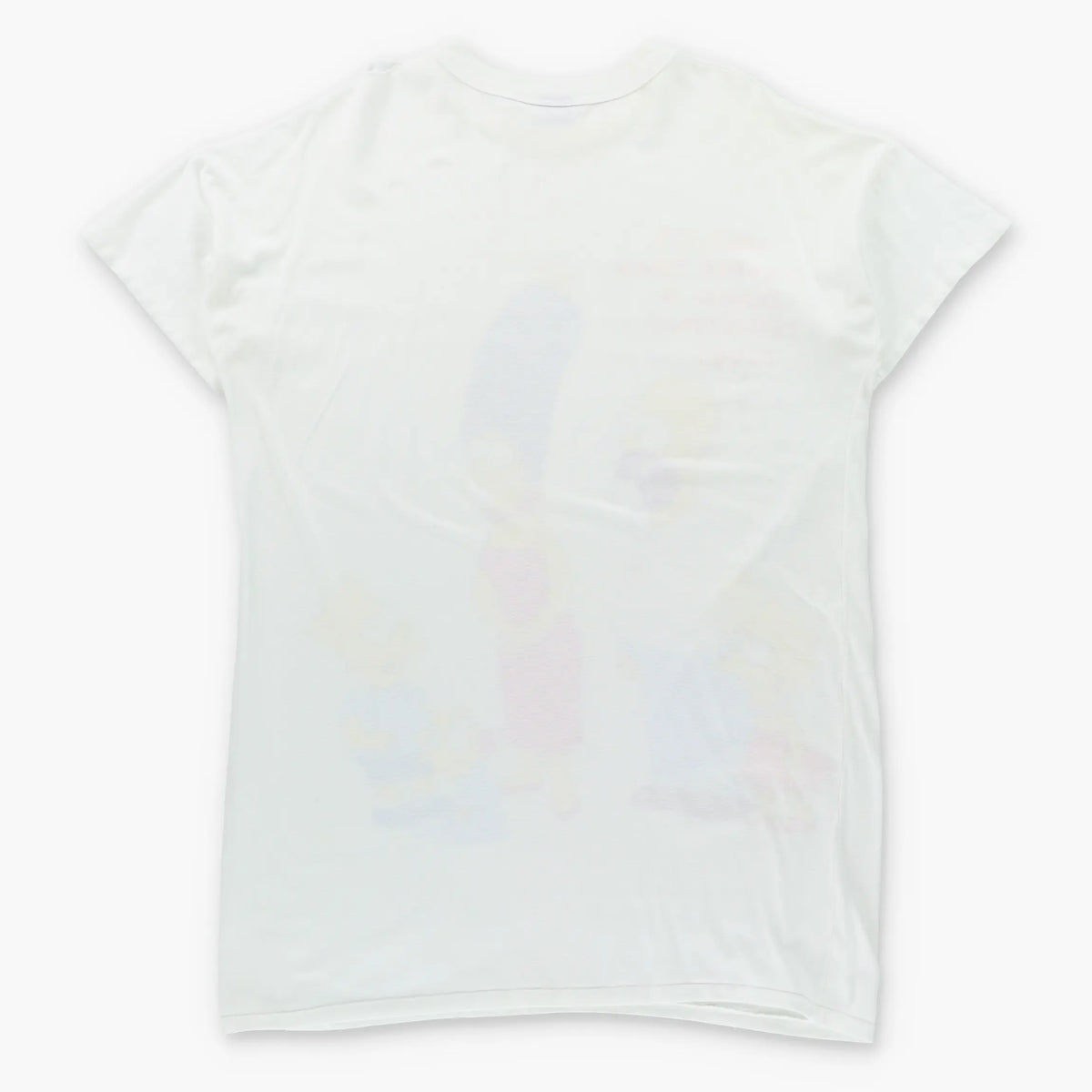Vintage 1990 THE SIMPSONS Christmas Tree Marge White Single Stitch T-Shirt (XL TALL)